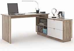 PC stůl VE 01 canyon/bílá
