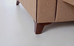 Dvoumístné rozkládací sofa IDEA - čalouněné Hnědá