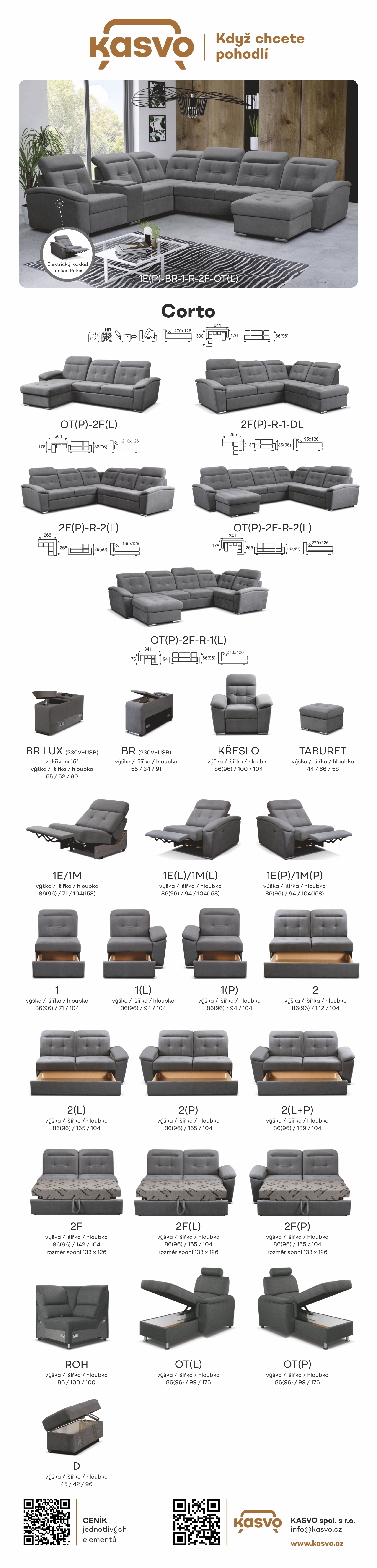 Plánovací sedací souprava Corto
