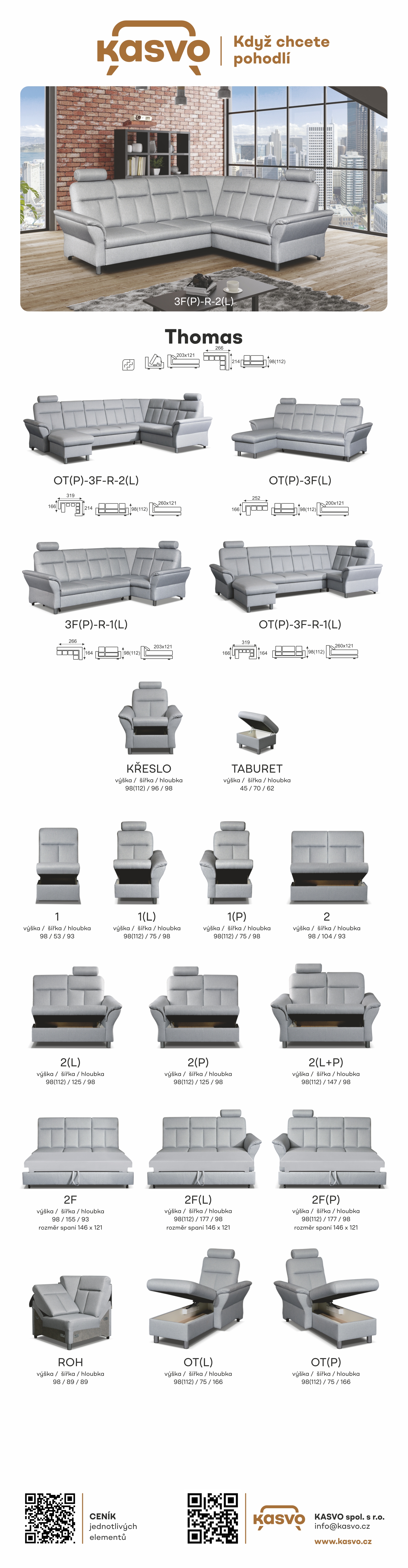 Plánovací sedací souprava Thomas