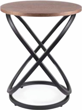 Levně Kasvo ESO E 45 (EOS) konferenční stolek o ořech / černé nohy