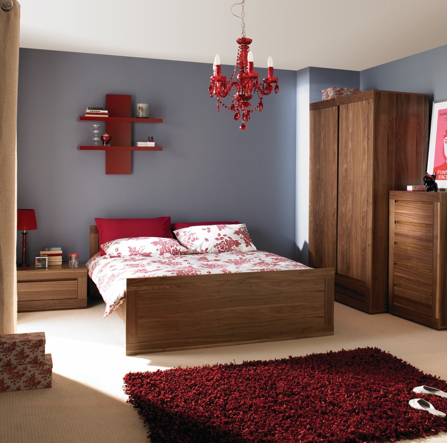 Kasvo Dýhovaná manželská postel CHUNKY 150x200 cm, vč. roštu a matrace