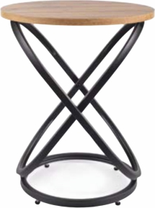 Levně Kasvo ESO E 45 (EOS) konferenční stolek dub artisan / černé nohy