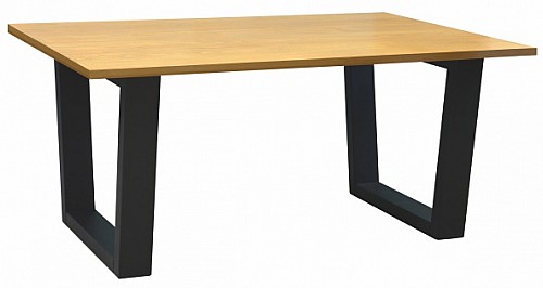 Konferenční stůl SIXTUS černé nohy/ odstín dub