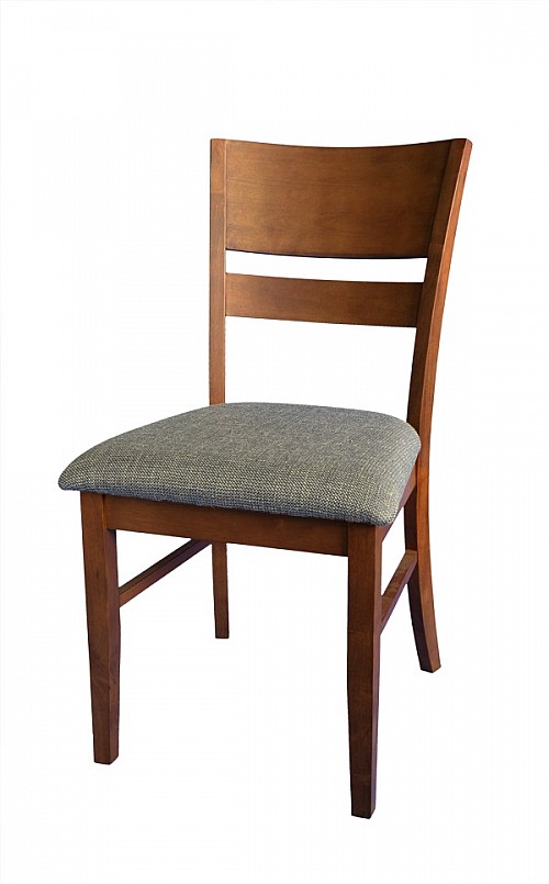 Jídelní židle z masivu EDITA ořech / látka SH21