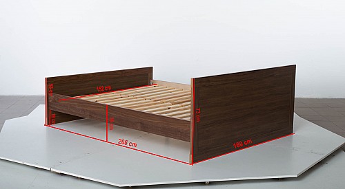 Manželská postel CHUNKY 160x200 cm