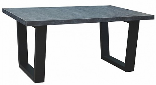 Konferenční stůl SANTOS černé nohy / odstín mramor uhelný