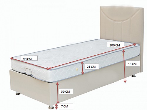 Moderní čalouněná postel BASE 90x200 cm vč. roštu