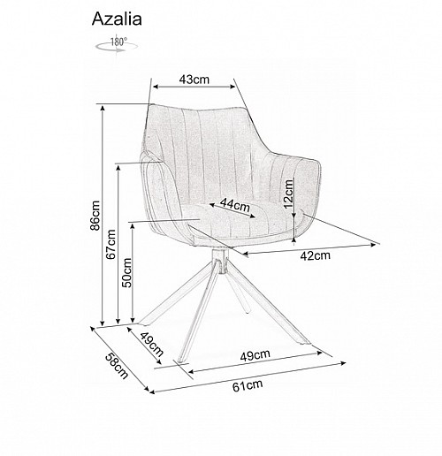ALZA (AZALIA) židle (S)