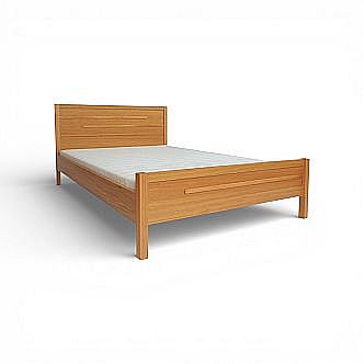 Postel BRANDON DOUBLE 135x192cm, s roštem, dýhovaná