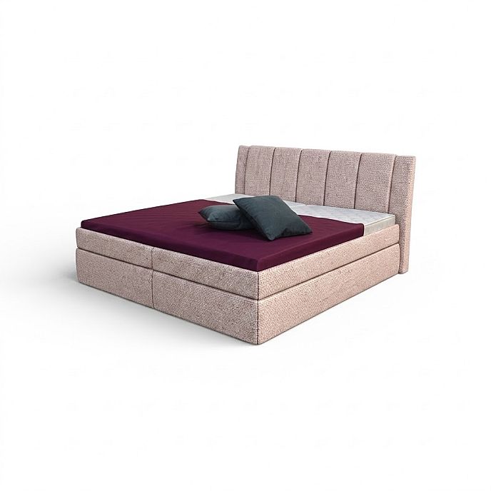 Postel BIBIANA 2  PV 140cm, s roštem a s úložným prostorem