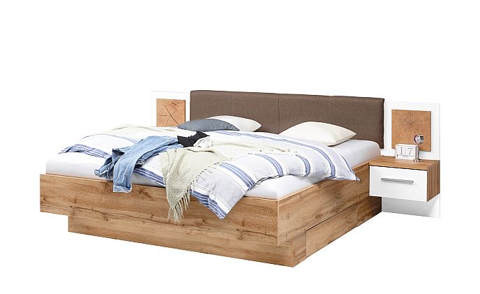 Postel CAMPUS 180cm - korpus + noční stolky NAKO