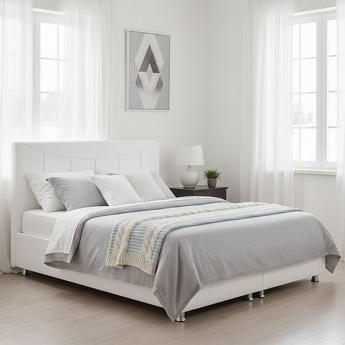 Postel BASE 160cm, s roštem a s úložným prostorem