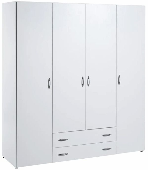 Skříň BASE 4D2Z šatní, 160cm 