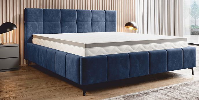 Postel NOEM 140cm, s roštem a s úložným prostorem