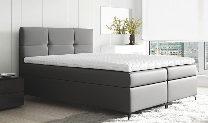 Postel BARI 180cm, s matrací, s roštem a s úložným prostorem 