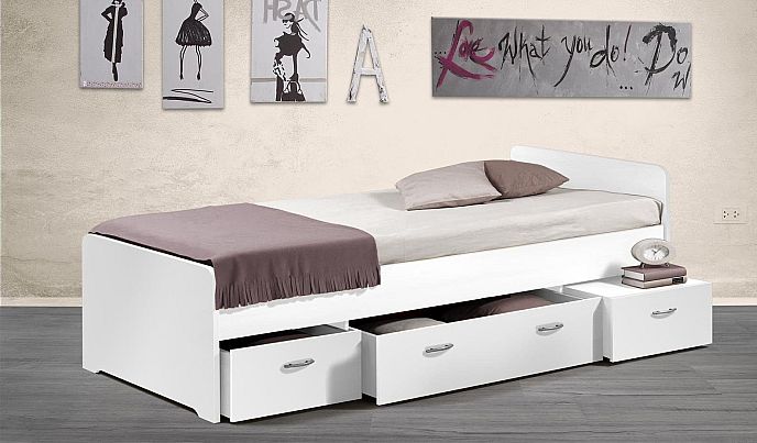 Postel BORO 90cm, s úložným prostorem