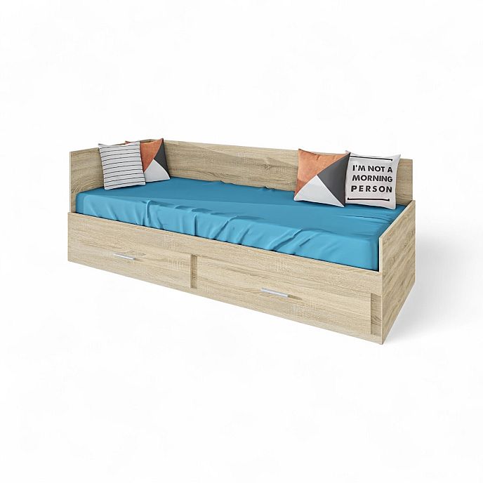 Postel MARKO (R) 90cm, s roštem a s úložným prostorem - lamino 16 mm