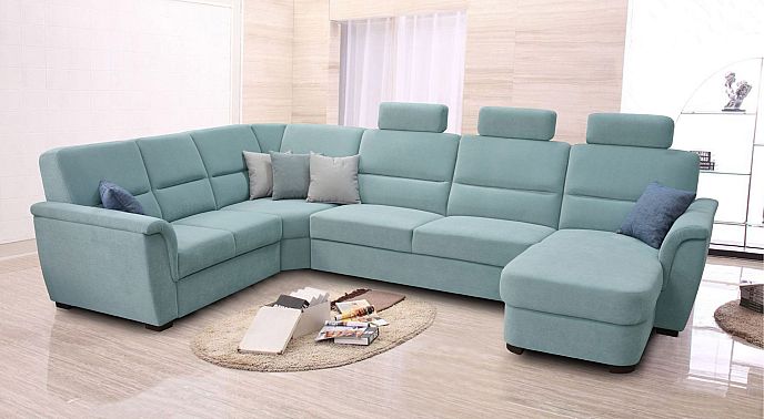 Sedací souprava SAMANTA LUX B2U-VROH-3SRHm-DU+3x záhlavník