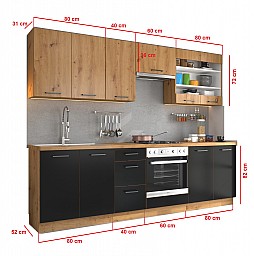 Kuchyňská linka MODENA 1 - 260 cm 