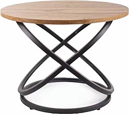 Konferenční stolek ESO D 60 dub artisan / černé nohy