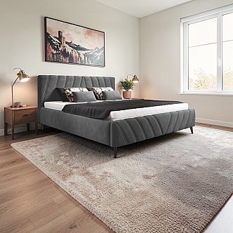 Postel CALIMERO 160cm, s roštem a s úložným prostorem