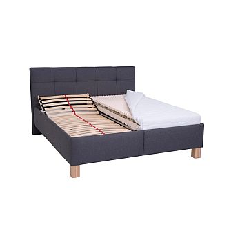 Postel MARY 160 cm s roštem a úložným prostorem