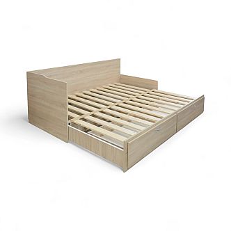 Postel MARKO (F) 90cm, s roštem a s úložným prostorem - lamino 18 mm