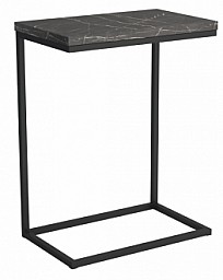 Konferenční stolek PEN mramor tmavý / černá konstrukce