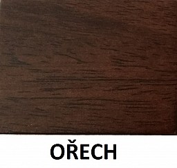 Jídelní stůl OSKAR + NELA židle 1+4 ořech/ látka SH21