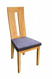 Jídelní židle NELA s čalouněným sedákem