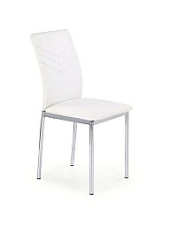 Jídelní židle K137 chrom/bílá