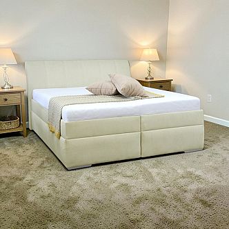 Postel MINETA PLUS 2 160cm, s roštem a s úložným prostorem