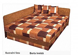 Čalouněná rohová postel ROBO LUX (M) 140x200 cm vč. roštu, matrace a ÚP 