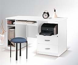 PC stůl PC MAX 130 bílá