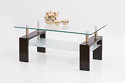 Konferenční stolek INTRO černý / sklo