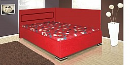 Rohová postel MELISSA 140x200 cm červená