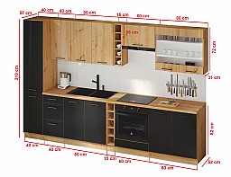 Kuchyňská linka MODENA 2 - 315 cm 