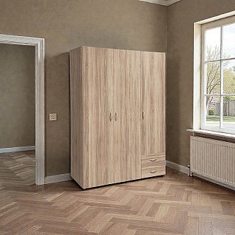 Skříň BASE 3D2Z šatní, 120cm