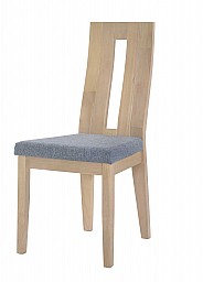 Jídelní stůl OSKAR + NELA židle 1+4 bělený dub/ látka FX