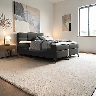 Postel FIGARO 180cm, s matracemi, s roštem a s úložným prostorem