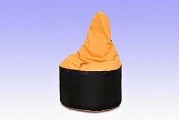 KŘESÍLKO sedací pytel černo/oranžová