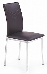 Jídelní židle K137 ekokůže černá / chrom
