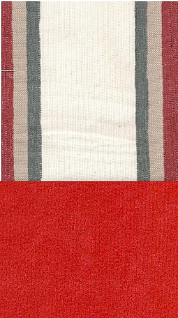 Pohovka DUO (D) bordo / pruh barevný s červenou