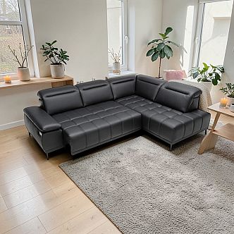 Sedací souprava FOX LUX L - KŮŽE - elektrický výsuv