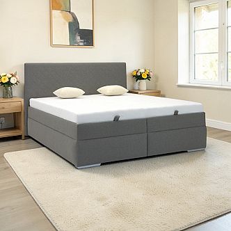 Postel ALORA 180cm, s roštem a s úložným prostorem