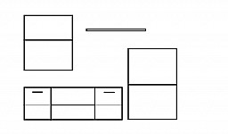 Menší moderní obývací stěna PACO LUX Dub Sonoma / bílá