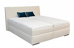 Komfortní postel LIANA 2 140x200 cm Ekokůže bílá M01