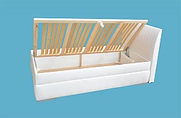 Jednolůžková čalouněná postel LIANA 2 110 x 200 cm vč. roštu a ÚP 