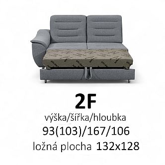 Sedací souprava BALBOA OT-2F ve tvaru 